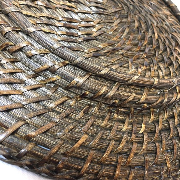 Rattan Charger Espresso Color Set of 4 - Picture 10 of 14